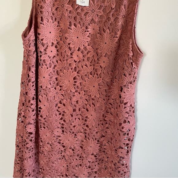 NWT J. Jill Floral Crochet Lace Overlay Dress - Picture 7 of 7